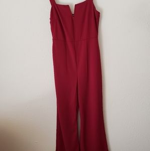 NWT Red/Burgundy Jumpsuit